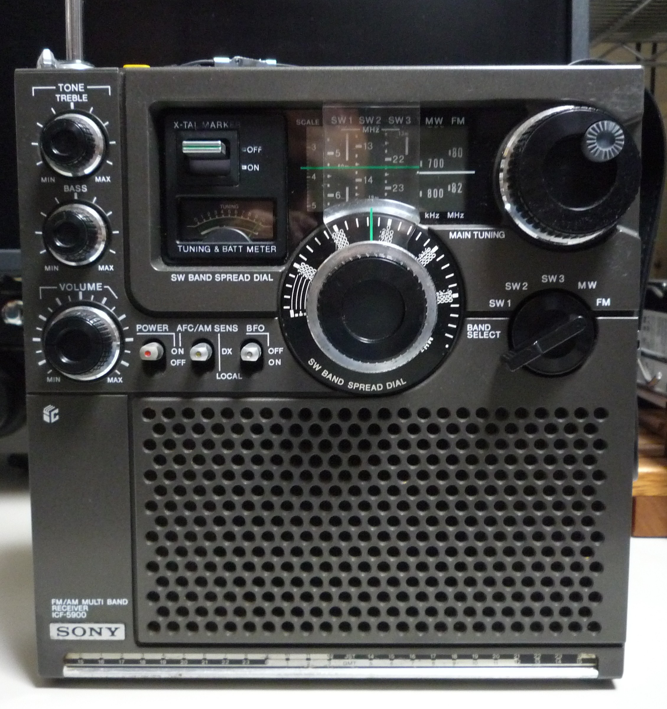 SONY icf 5900 ラジオBCL ワイドFM改造 整備品+arpamedia.org